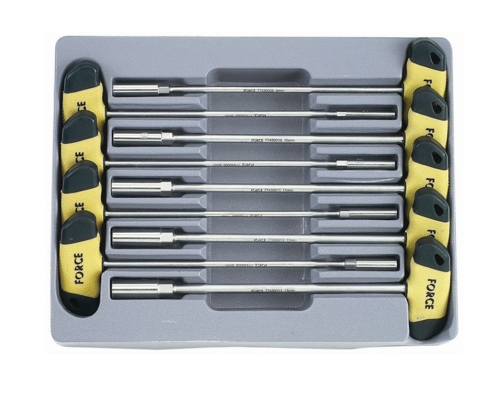 Force 2096 Female E-star Torx 300mmL T Socket Wrench Nut Driver 9pc Set: E4-16