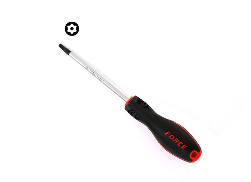 FORCE 2137T 13pc Star Torx Tamperproof Screwdriver Set: T5H-T45H