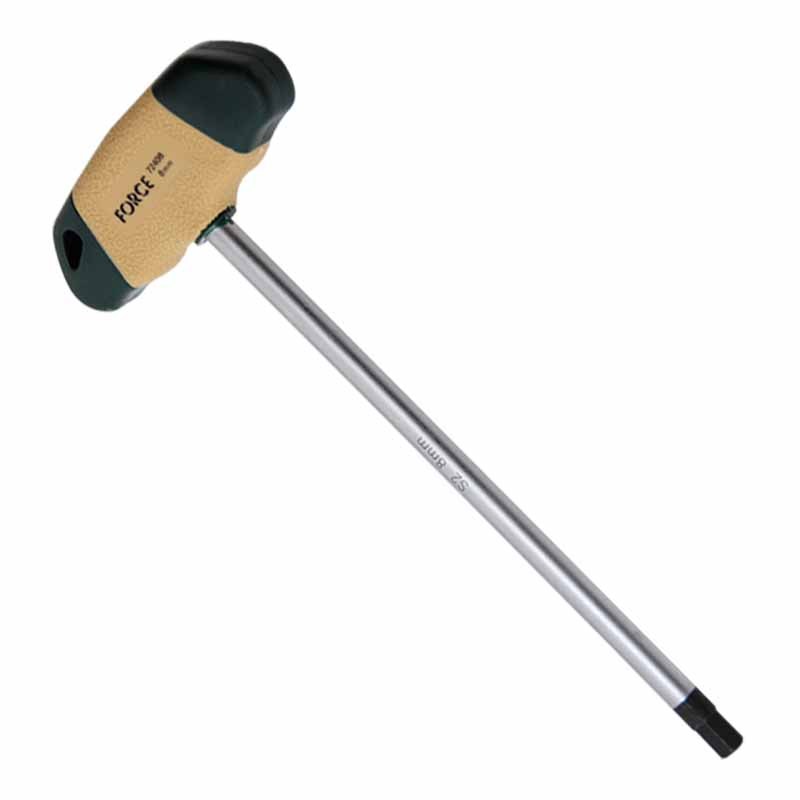 Force 2097 Hex Screwdriver T Handle 9pc Set: 2,2.5,3,4,5,6,7,8,10mm
