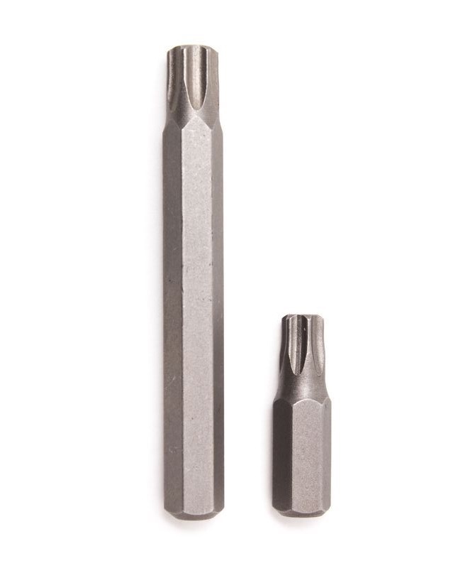 5pc-pack S2/CRMV Steel 5/16"(8mm) Shank Torx Star Bits 30mm/70mmL Size Options