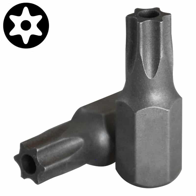 Force 17730.. S2 Steel 10mm Shank Star Tamperproof Torx Bit 30mmL 5pc-pack