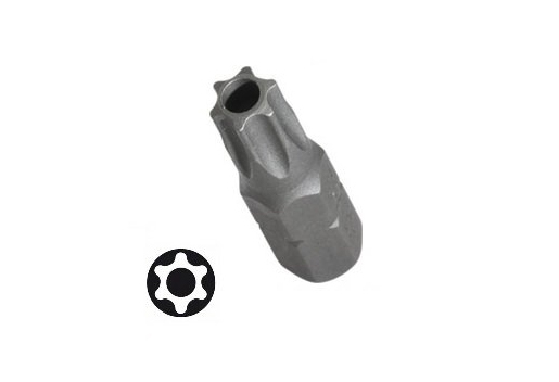 Force 17730.. S2 Steel 10mm Shank Star Tamperproof Torx Bit 30mmL 5pc-pack