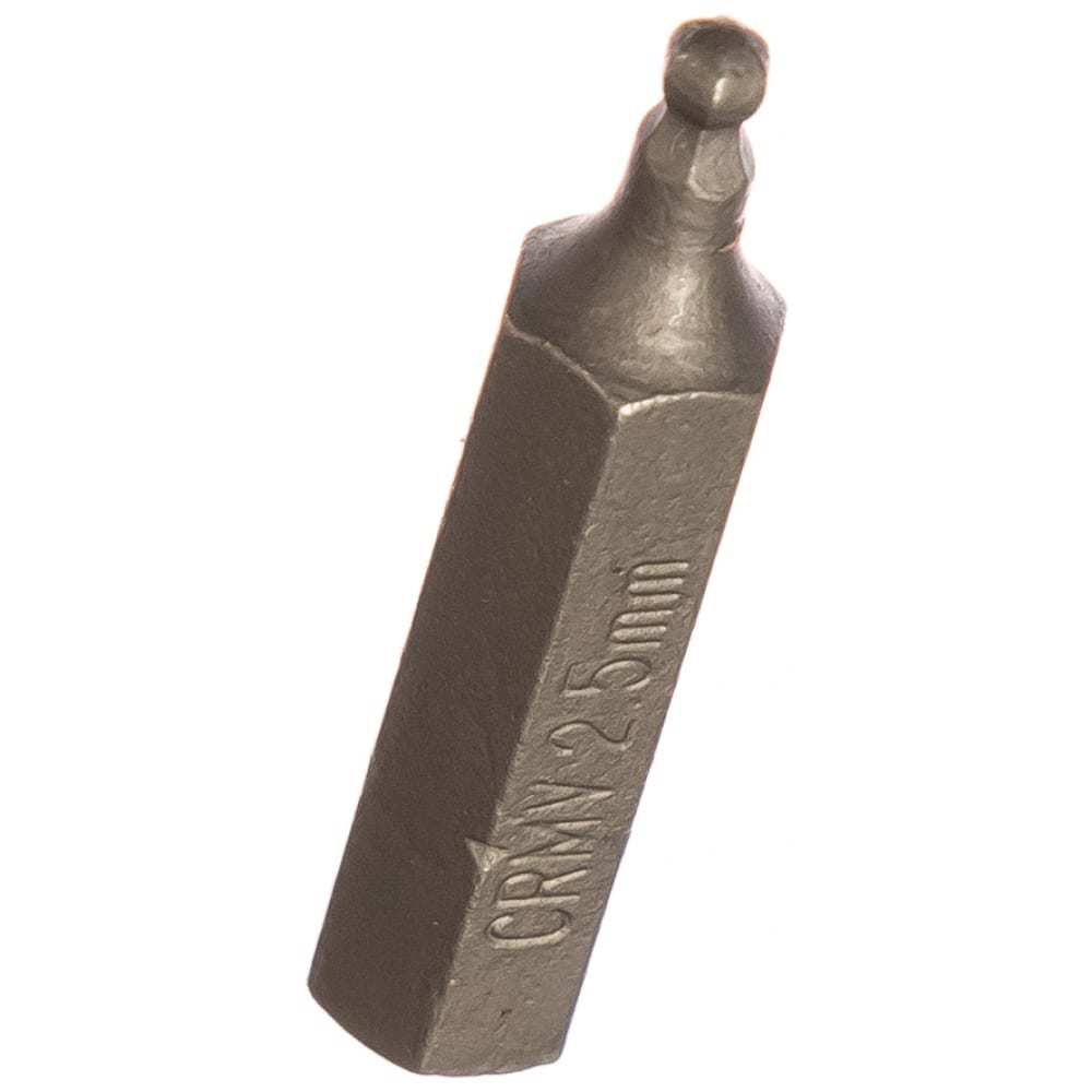 Force 12530025 2.5mm 5pc-pack 1/4" Hex Ball Point Allen Bit 30mmL