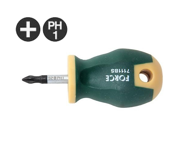 Force 711/712/713 S2 Steel Anti-Slip Screwdriver Phillip, Pozidriv, Slotted Individual