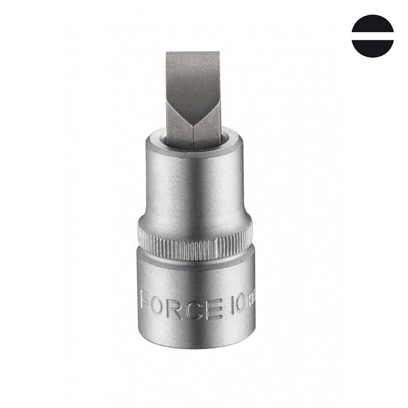 Force / King Tony S2 Steel 3/8" Dr. Phillip Flat Slotted Socket Bits Individual:8,10mm