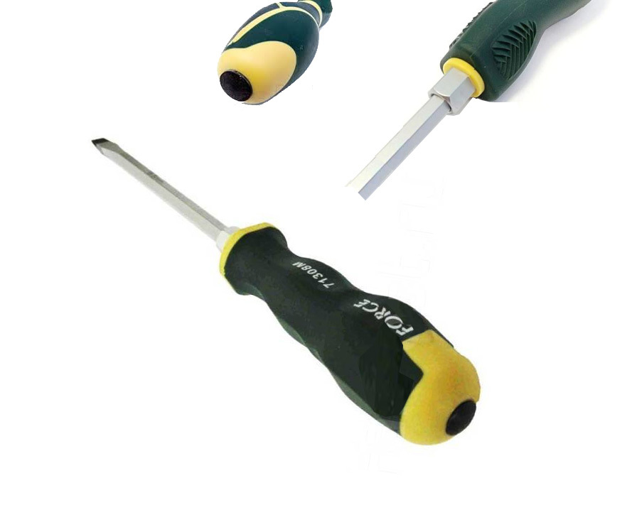 Force Go-thru Through Tang Hex Shank Hammering Screwdriver Pozi Phillip Slotted