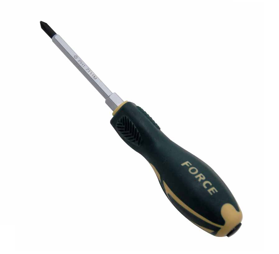 Force Go-thru Through Tang Hex Shank Hammering Screwdriver Pozi Phillip Slotted