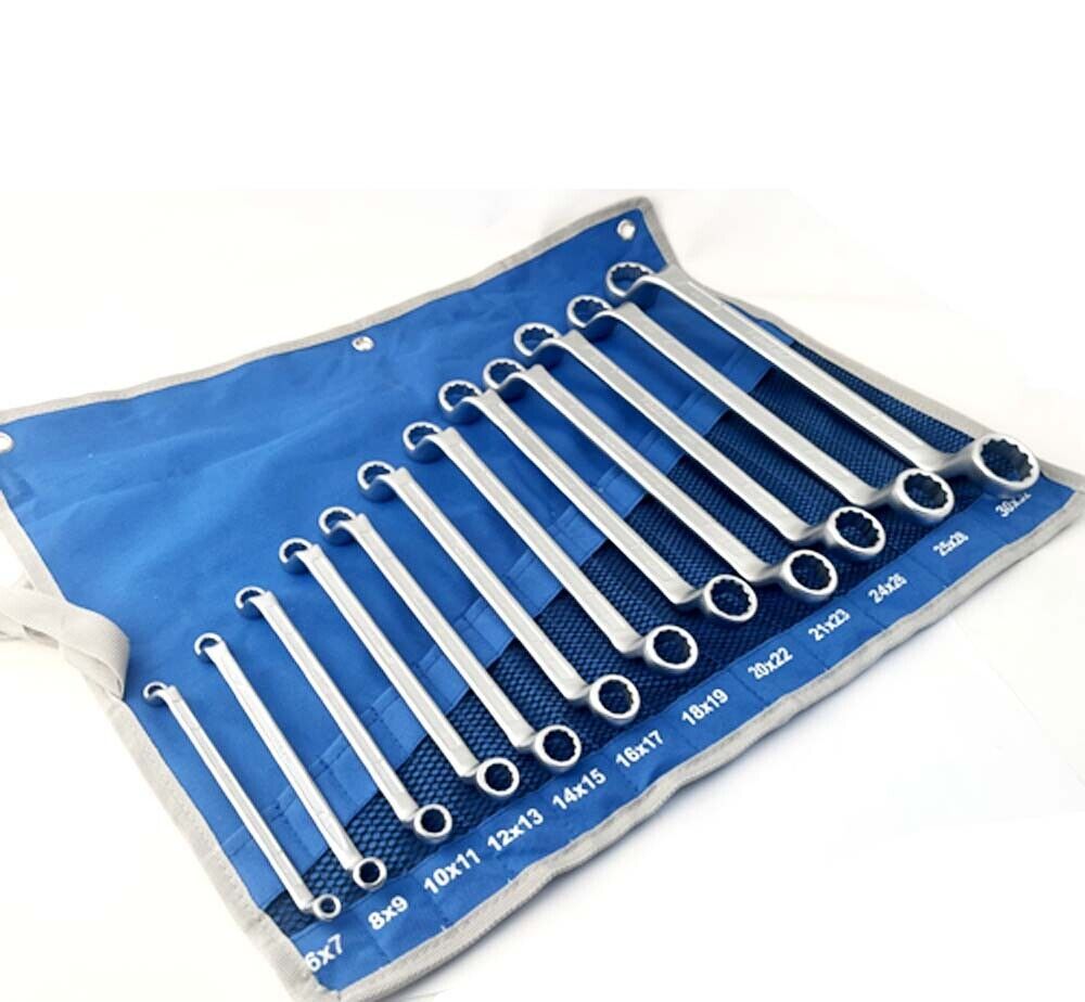 Force 5133A 75° Degree Deep Double Offset Ring Spanner Wrench 6x7-30x32mm 13pc Set