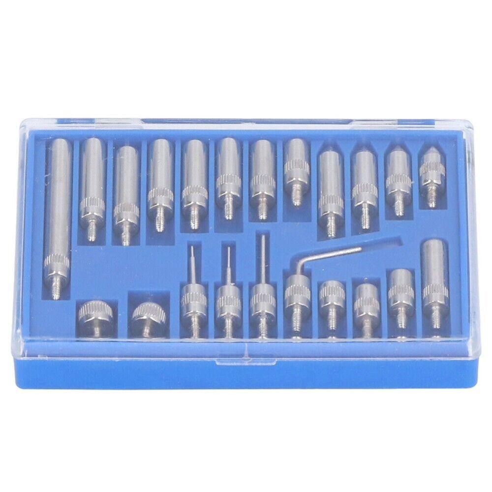 22pc Dial Indicator Probe Point End Tip Steel Test Kit: Metric / Imperial
