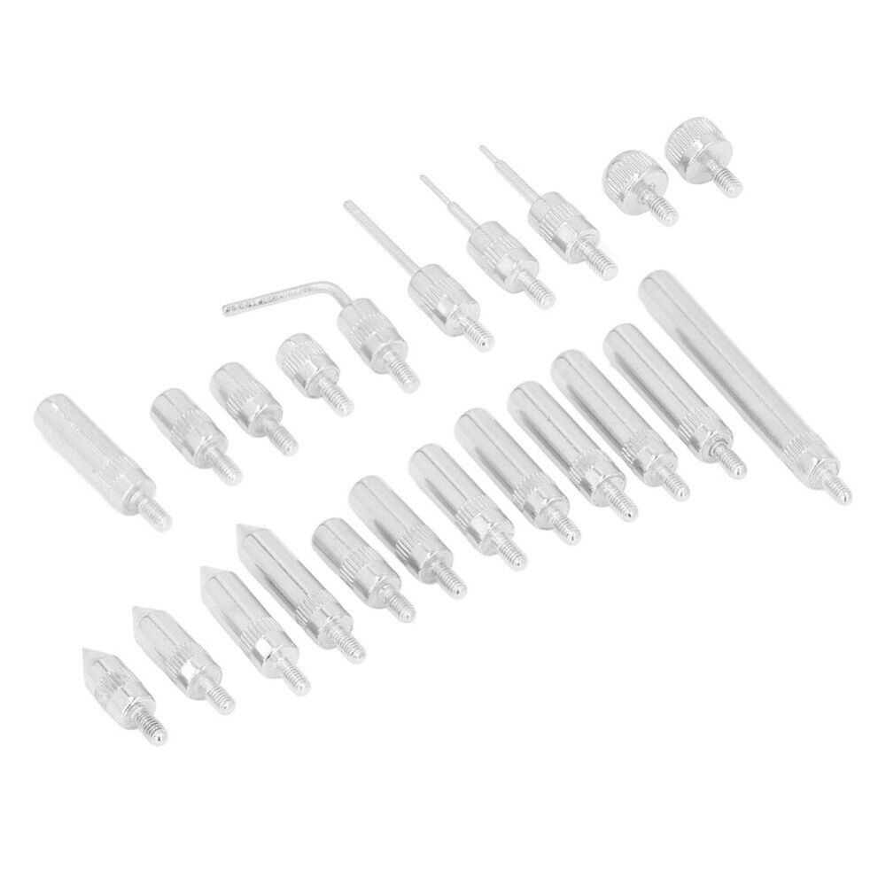 22pc Dial Indicator Probe Point End Tip Steel Test Kit: Metric / Imperial