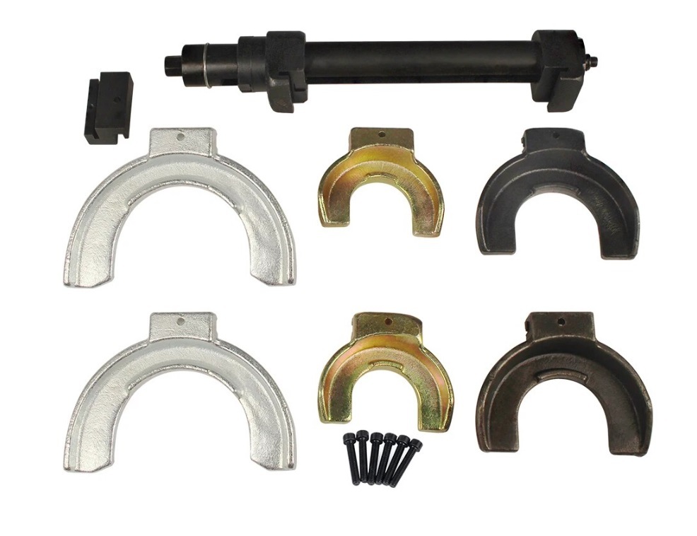 Universal Shock Absorber Spring Compressor Kit Interchangable Fork Strut Coil Spring Compressor Extractor
