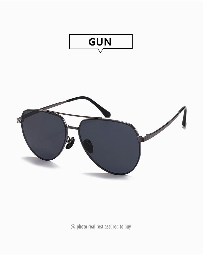 Men's Polarized HD Lens Sunglasses Fashion Version with Metal Leg