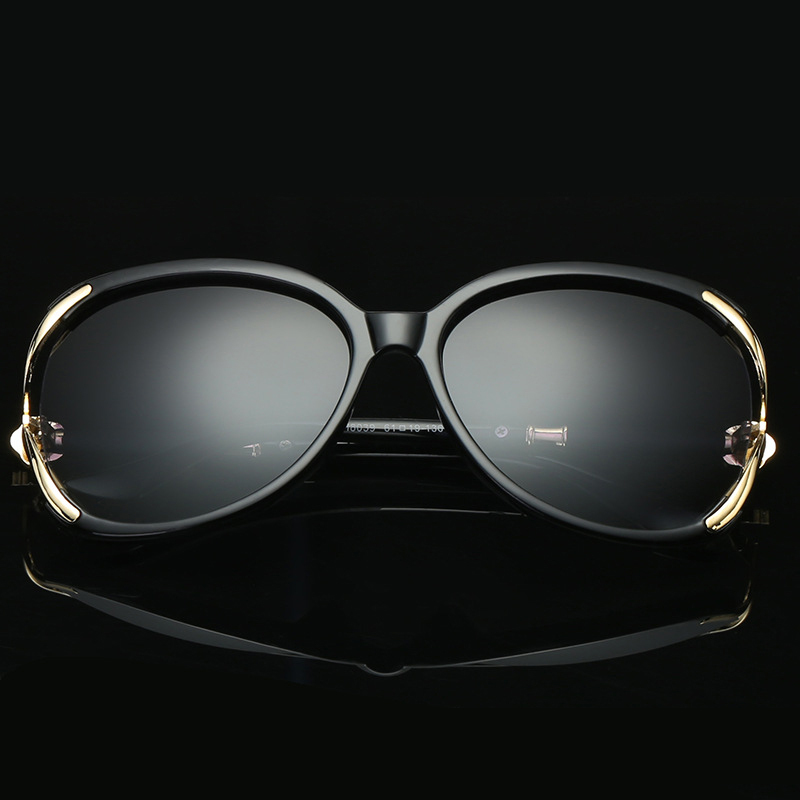 Lady's Fashion Version Polarized HD Lens Sunglasses with PC & Metal Frame