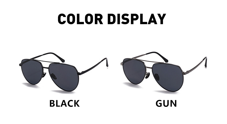 Men's Polarized HD Lens Sunglasses Fashion Version with Metal Leg