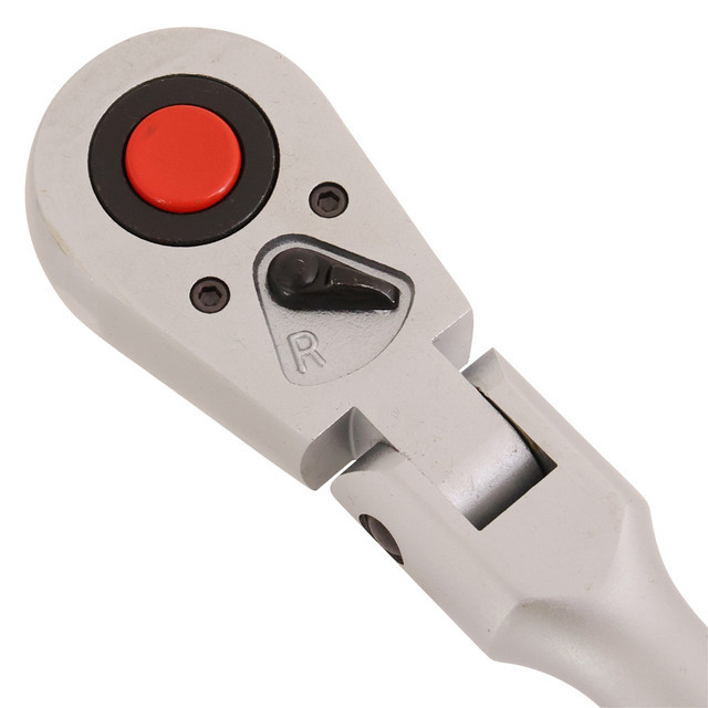 Force 802418L Taiwan 1/2" Dr 72T 427mm Long Handle Flex Flexible Head Socket Ratchet Wrench