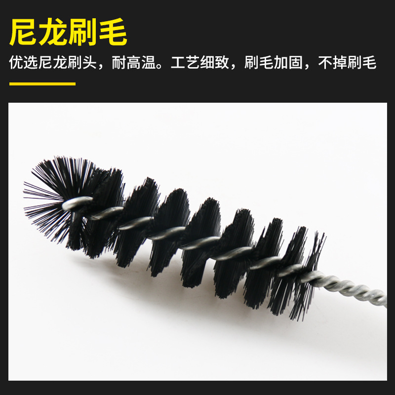 260mmL Reach Nylon Wire Brush for Clean Debur Injector Glow Plug Bush