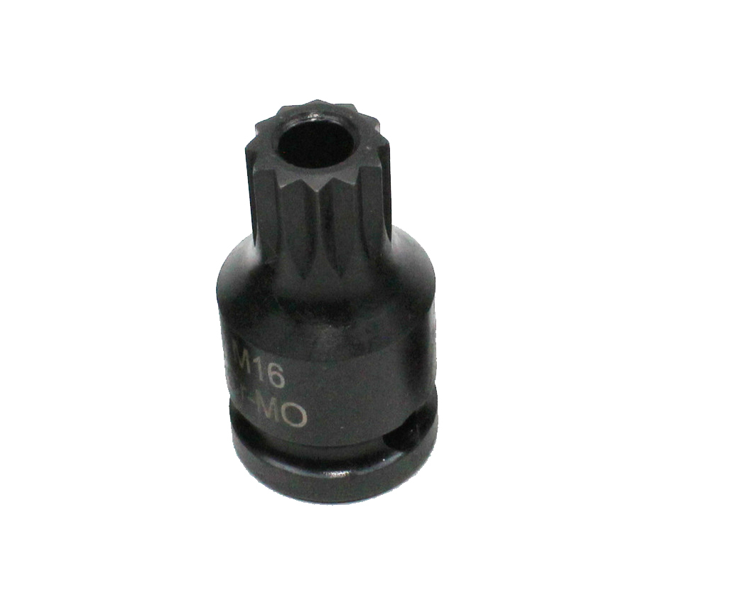 1/2" Dr. Cr-Mo M16 Tamperproof Spline Socket Bit