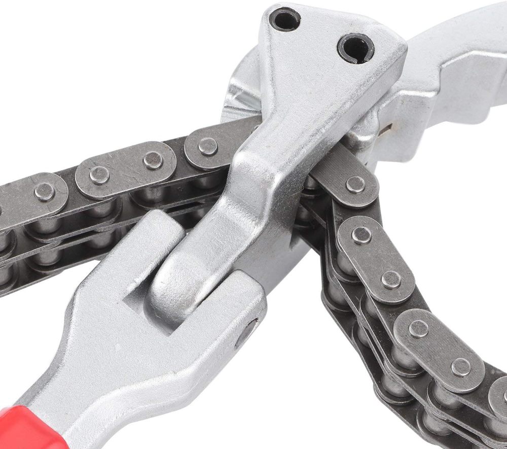 Adustable Oil Filter 20" Chain Wrench 60-195mm Cap.