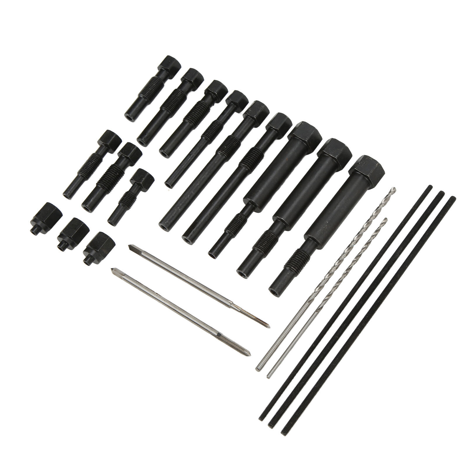 22pc Glow Plug Electrodes Removal Extracting Plugs Tool Kit Repair M8 & M10