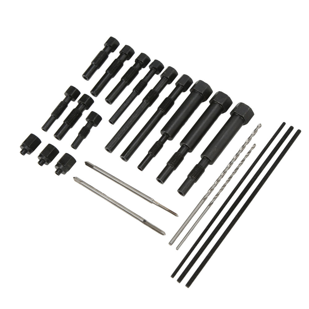 22pc Glow Plug Electrodes Removal Extracting Plugs Tool Kit Repair M8 & M10