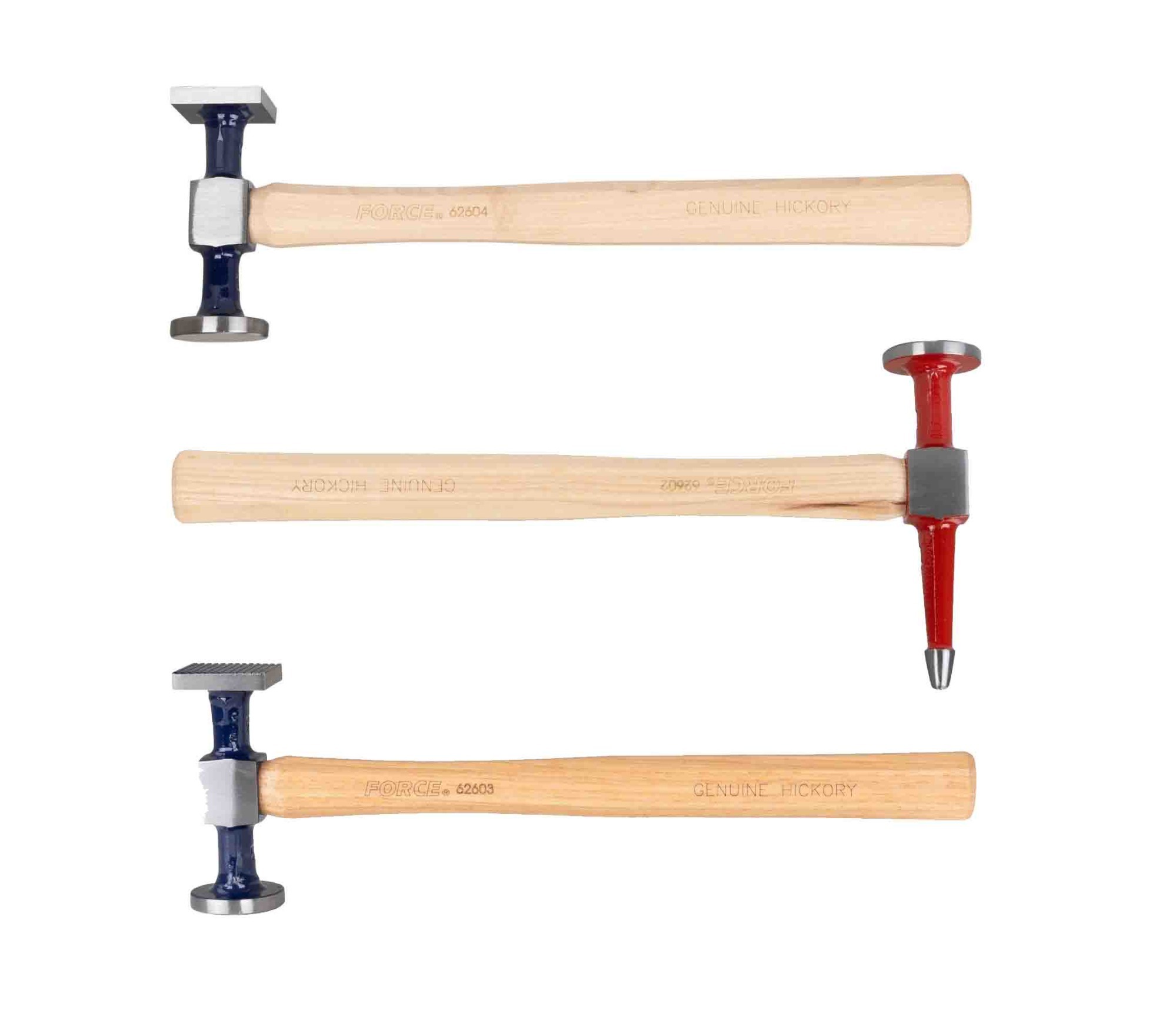 Force 50713 Super Heavy Duty 7pc Auto Body Dent Repair Kit Dolly Panel Beating Hickory Handle Hammer