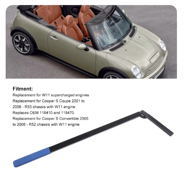 Serpentine Belt Tensioner Removal Tool for Cooper S R52 R53 W11 Engines