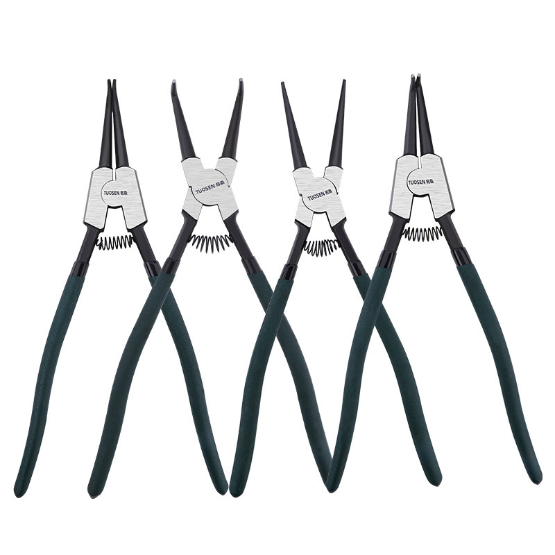 13" Circlip Pliers Snap Ring Pliers Option: Internal/External Bent/Str./4pc Set