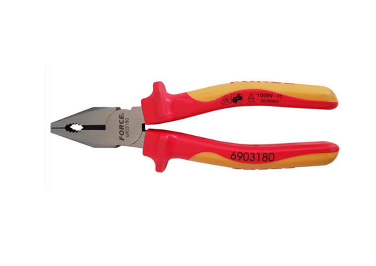 Force 6903180 180mm/7" 1000V Insulated VDE Combination Pliers