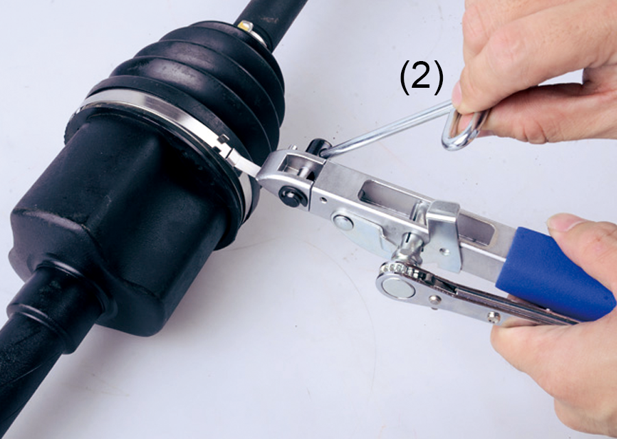 2-in-1 CV Joint Boot Hose Clip Tool with Cutter & Ratchet Wrench