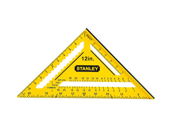 STANLEY Dual Colour Quick Square ABS Plastic Try Angle 7"/12"
