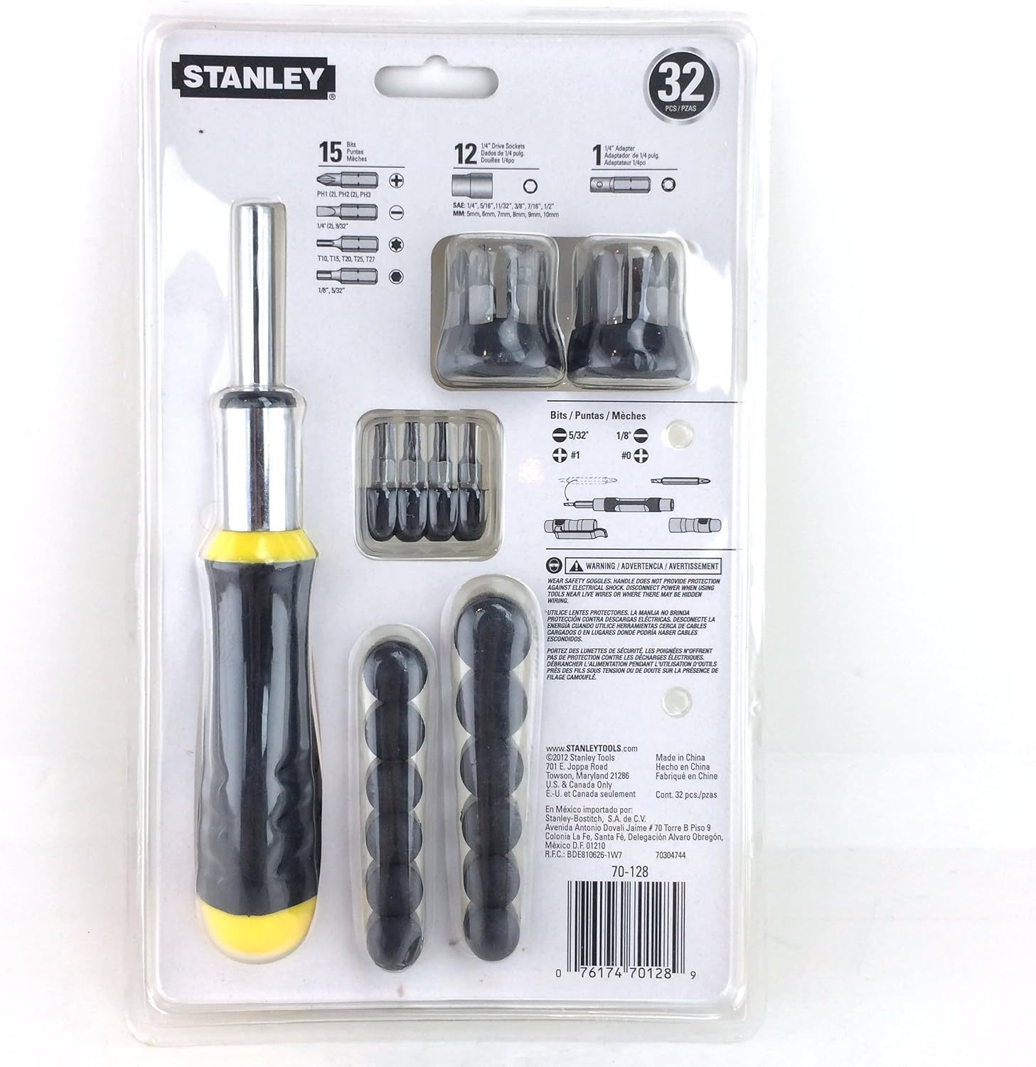 Stanley 32pc Ratcheting Screwdriver & 4-in-1 Pocket Driver