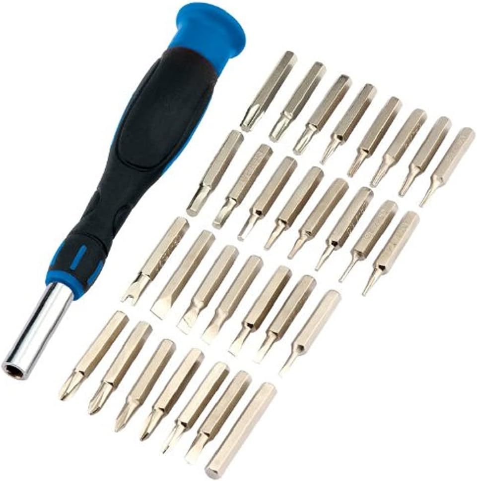 Draper UK 28032 32pc Precision Screwdriver Set: Pentalobe 0.8,1.2mm/Torx T4-T20,U2.6,TR2.0...