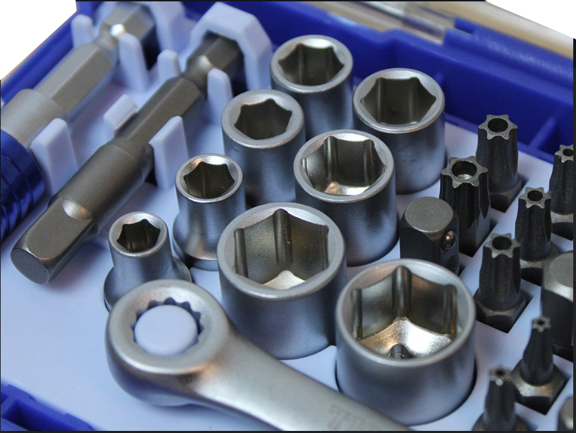 Faithfull UK Ratchet Screwdriver Bit Set 42 Piece Socket Pozi Phillips Slot Star