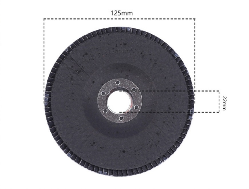 5pc-pack￠125X22.2mmX60# Flap Disc With Fiberglass Backing Premium High Density aluminum oxide Sandpaper