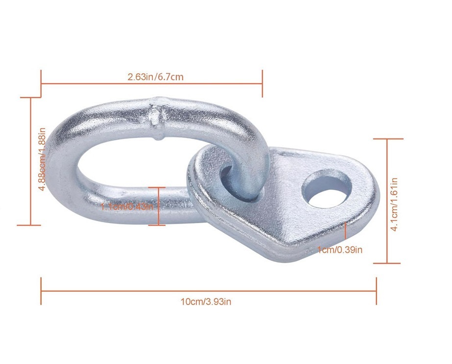 2pcs Engine Lift Bracket Plate Set 5500 Lb Capacity Lifting Ring