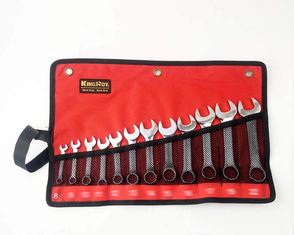 Stubby Combination Ring Open Spanner 8,10,12,13,14,17,19,20,21,22,24,25mm 12pc