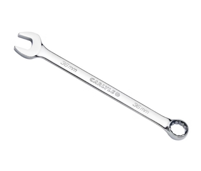 Carlyle Extra Long Shank Metric / Imperial Open End Ring Combination Spanner