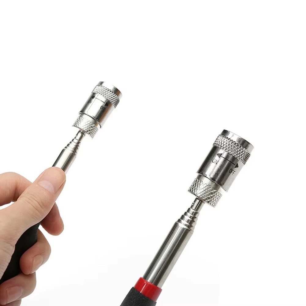 8Lb Pickup 7.7"-31.9'' Stainless Steel Rod Telescopic Magnetic Pick Up Tool LED Light
