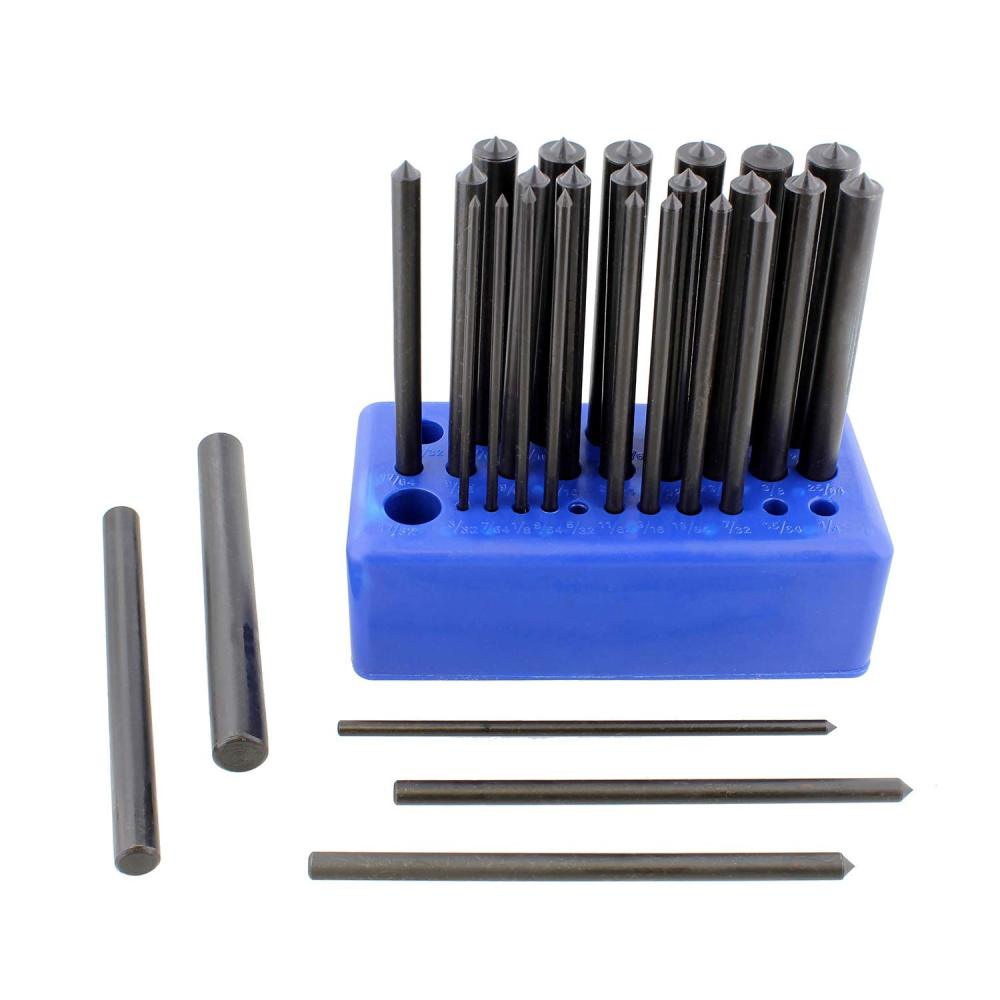 Silverline 250575 Transfer Punch 28pc Hole Punch Set 3/32”–17/32”124mmL Machinist Thread Centre Punch Marking