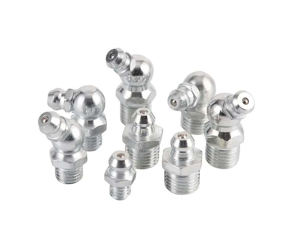 60pc Grease Nipple Assortment: M6,M8,M10, Straight/45°/90° Bent