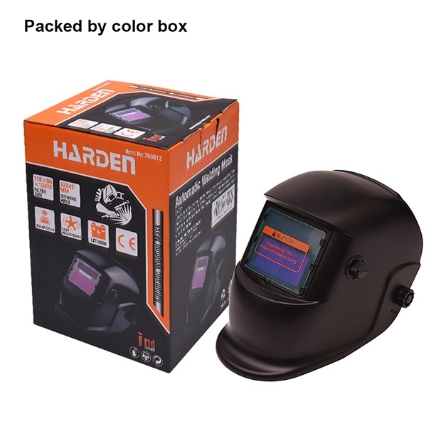 Solar & Battery Powered Auto Darkening Welding Helmet Large Viewing Mask