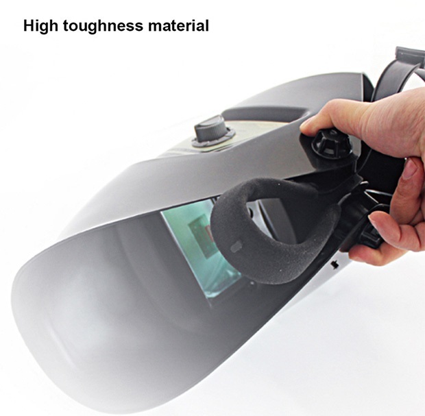 Solar & Battery Powered Auto Darkening Welding Helmet Large Viewing Mask