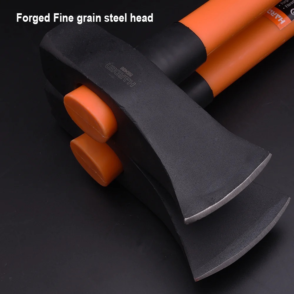 8Lb Splittting Maul Axe Wood-Pile Hatchet With Fiberglass handle