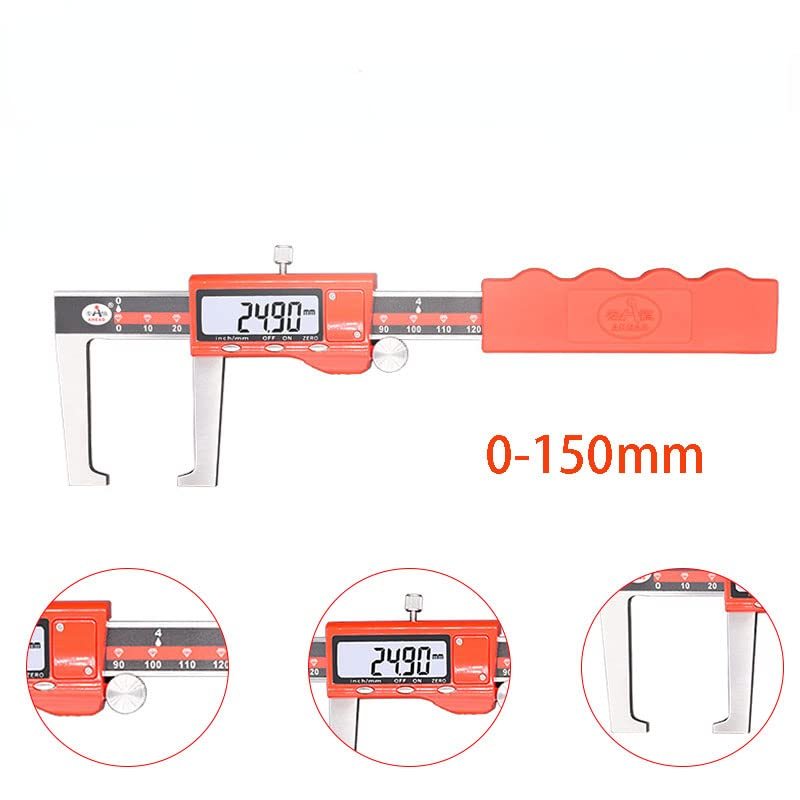 Disc Brake Rotor Caliper Digital Caliper Stainless Steel Measuring 6"/150mm