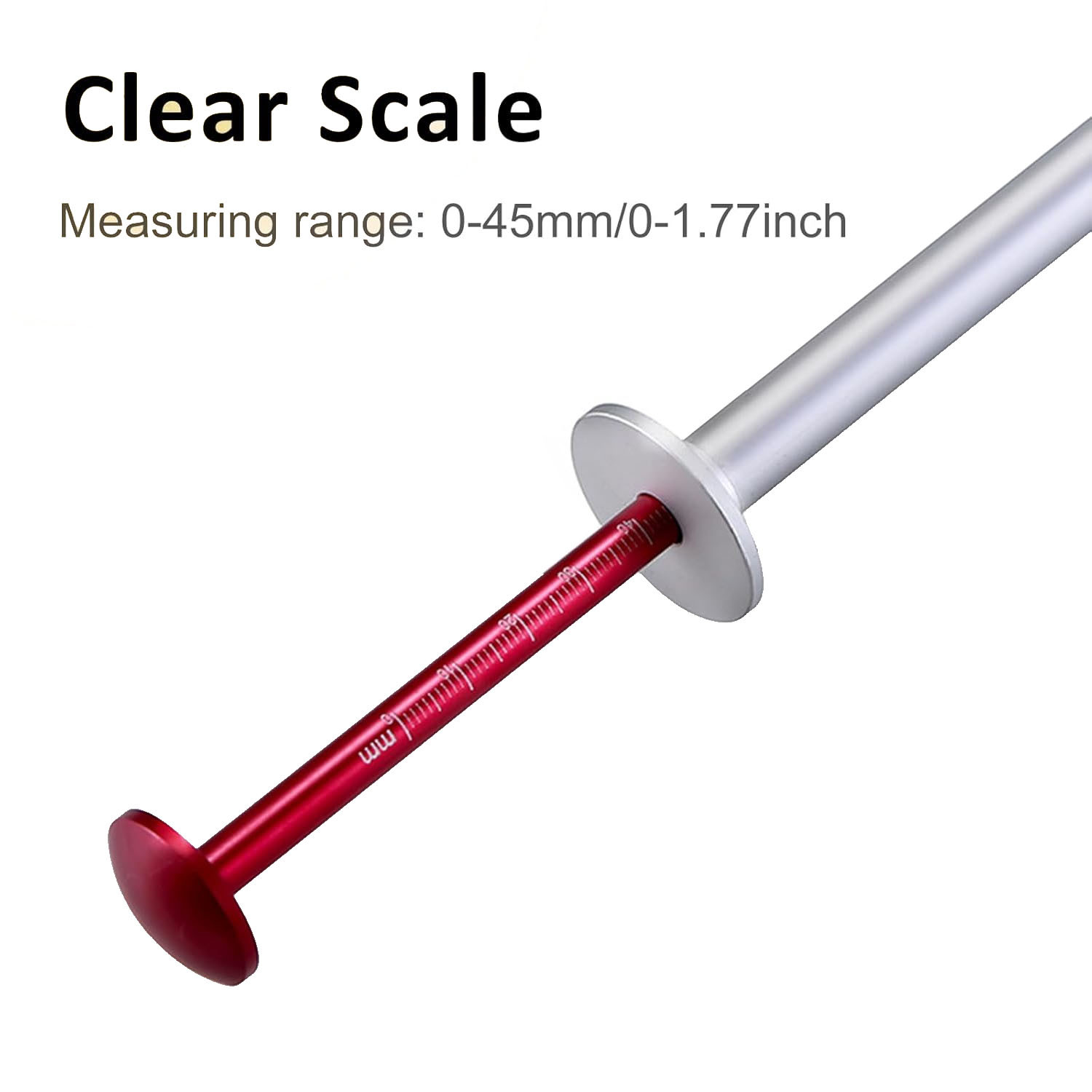 Aluminum Alloy Brake Disc Rotor Gauge Caliper 0 to 45mm Measure for Cycles Cars Commercial Vehicles