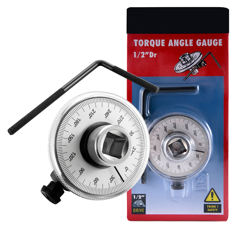 1/2" Dr. Angle Angular Torque Gauge with Adjustable Scale for TTY (Torque to Yield) Bolt