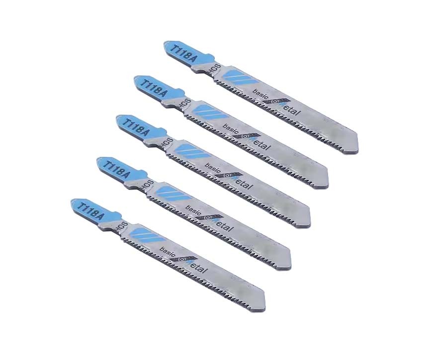 5pc T118A HSS Jigsaw Blades 21TPI Milled Teeth Metal Fine Cutting Saw Blade