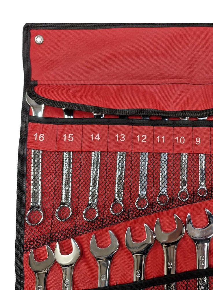 Industrial Quality Mirror Fully Polished Combination /Ring Open End Spanner Set:8pc/12pc/14pc/16pc/26pc