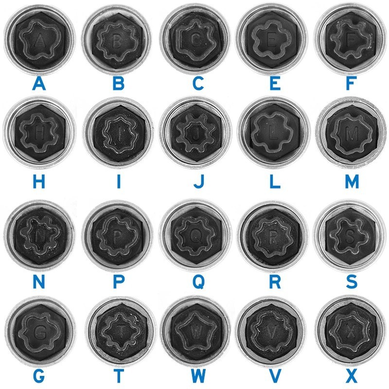 Special Locking Wheel Nut Key For Audi Pattern Anti-Theft Wheel Nut A-X Individual