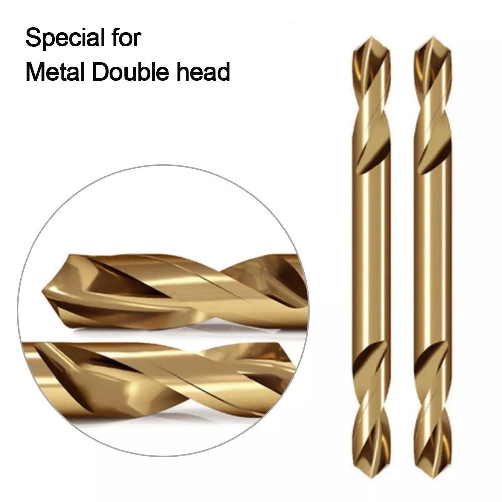 HSS 4341 Drillbits Twist Drill Bit Double Head Straight Shank
